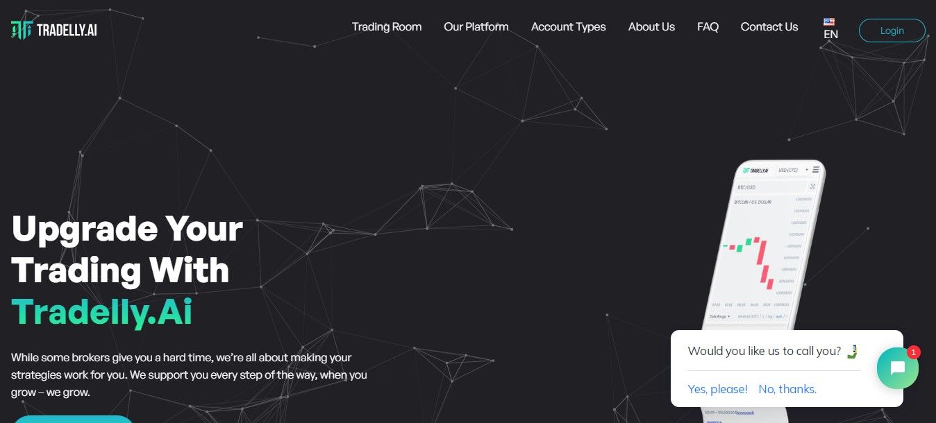 Tradelly.AI website Tradelly.AI website