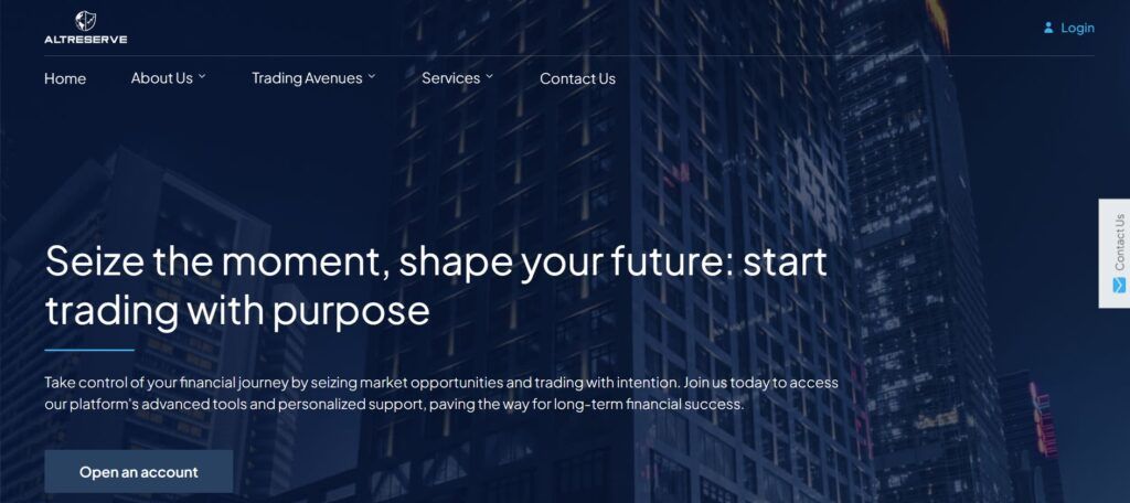 AltReserve website AltReserve website